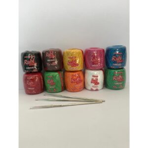 kit 10 Linhas De Croche Cores Variados Kit Completo