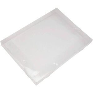 Pasta Transparente KAZ 182mm X 245mm Branco/Preto