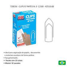 Clips Para Papéis 100 Unidades