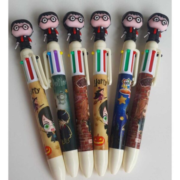 Caneta 6 Cores Harry Potter