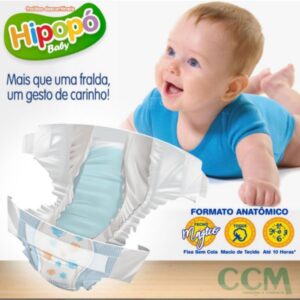 Fralda infantil - hipopó