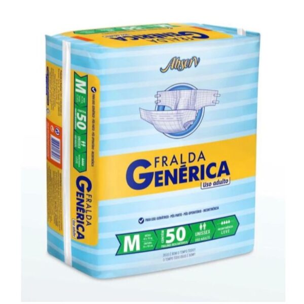 FRALDA GERIATRICA GENERICA ABSORV  50unidades - Imagem 2