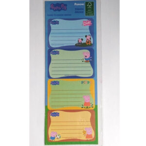 Etiqueta Adesiva Escolar Peppa Pig 16 Etiquetas