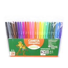 Caneta Hidrografica 24 Cores LeoeLeo
