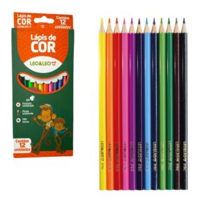 Lápis De Cor 12 Cores LeoeLeo