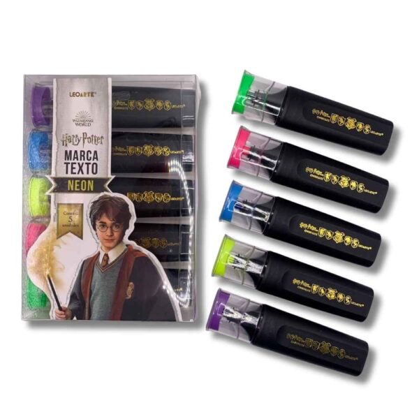 Marca Texto Neon Harry Potter 5 cores - Imagem 2